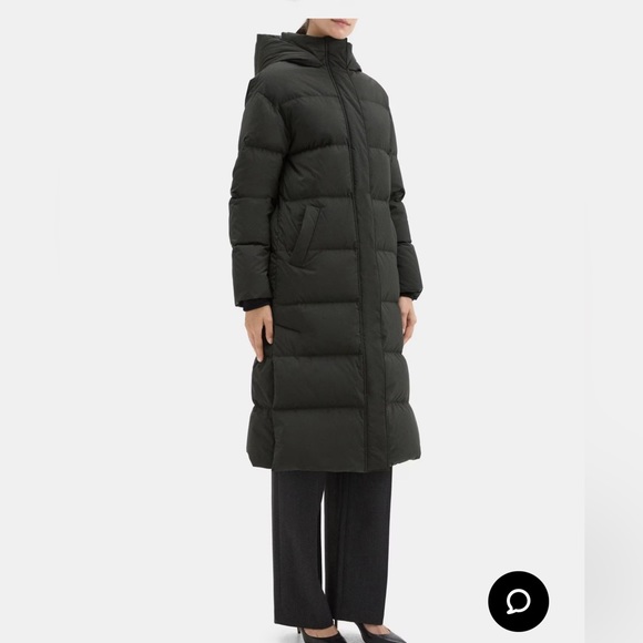 Theory Down Puffer Coat in Size L Black - Picture 7 of 9